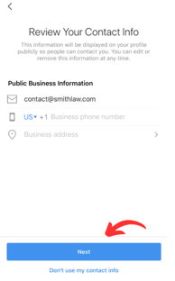 How to add contact info on professional Instagram account in 2023